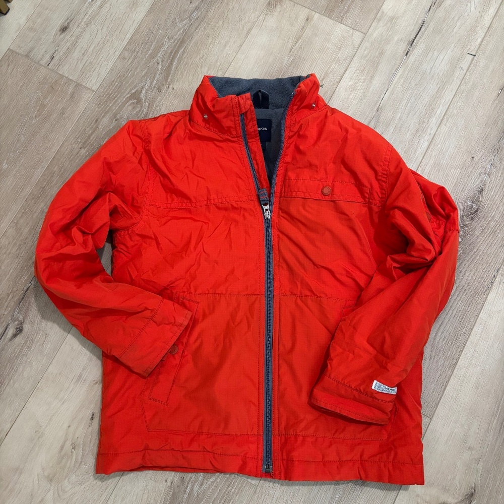 Gap thick jacket large 10 orange